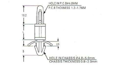 LCS Series 20mm Plastic Circuit Board Standoffs For Fixing PC Board CS0322