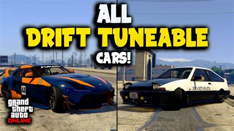 All Drift Tunable Cars Guide! | GTA Online - YouTube