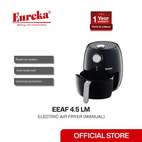 Eureka Electric Air Fryer Manual 4.5L & 7.0L | Lazada PH