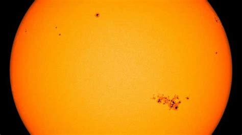 A sunspot is now 15 times wider than Earth