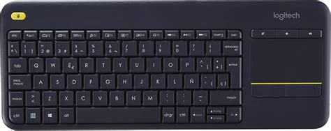 Logitech K400 Plus Wireless Touch TV Keyboard with Easy Media Control and Built-In Touchpad ...