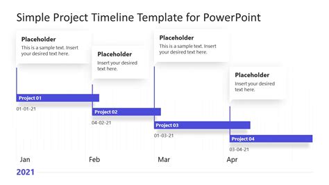 Simple Project Timeline Template for PowerPoint - SlideModel