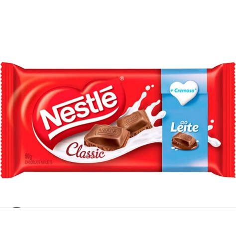 Barra de Chocolate Nestle Classic Ao Leite 80g | Shopee Brasil