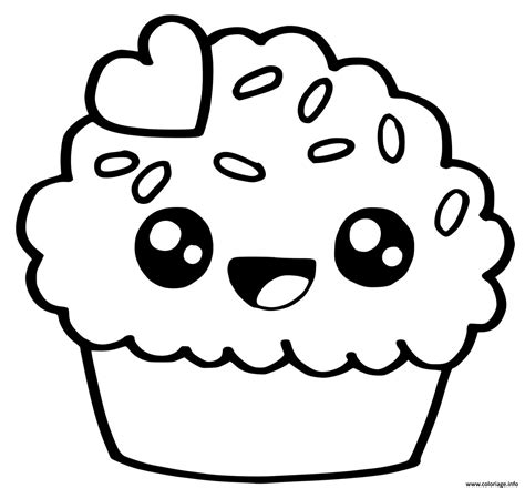 Dessin Kawaii Facile Cupcake Coloriage Kawaii Cupcake Muffins Dessin | Sexiz Pix