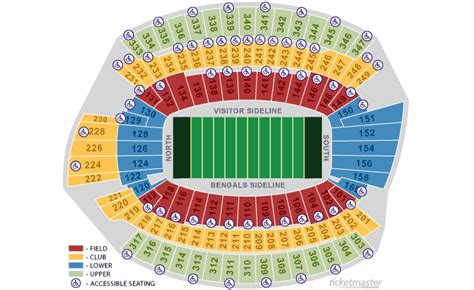 Bengals Paul Brown Stadium Seating Chart | Elcho Table