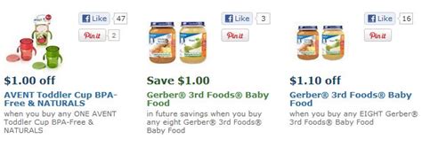 8 Gerber Printable coupons ~ Baby Food Coupons - A Thrifty Mom - Recipes, Crafts, DIY and more
