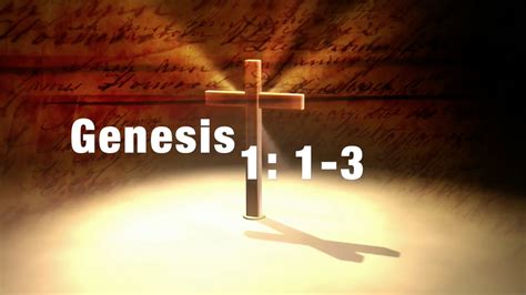 Daily Bible Verses: Genesis 1: 1-3 - YouTube