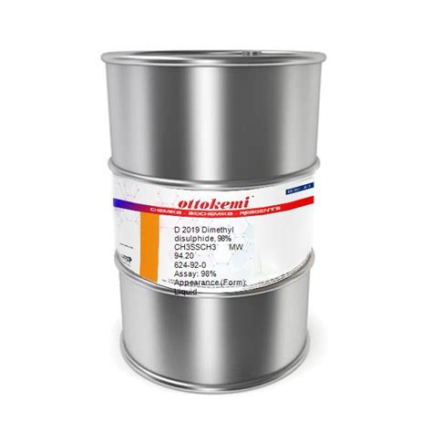 Manufacturers of Dimethyl disulphide, 98%, CAS 624-92-0, D 2019, along with worldwide shipping ...