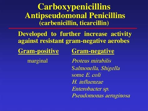 Antibiotic classes