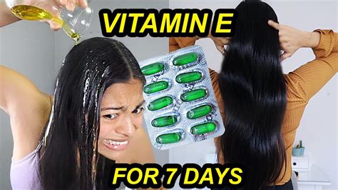 I tried VITAMIN E CAPSULES on my hair for 7 DAYS & THIS HAPPENED ...