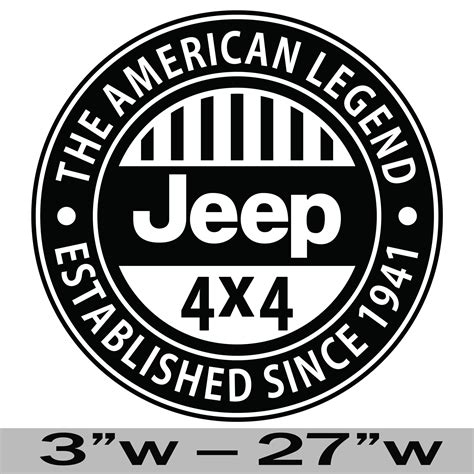 Jeep Logo Decals Stickers 2021 - Logo collection for you