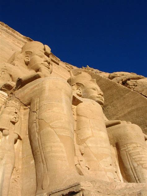 Statues In Temple In Abu Simbel Stock Photo - Image: 27745898