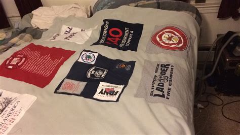 WIP Tshirt quilt/no sew blanket : r/quilting