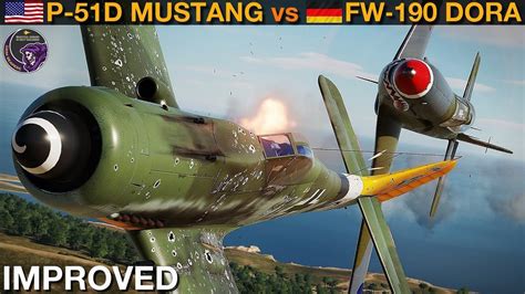 MUCH IMPROVED P-51D Mustang vs FW-190D-9 Dora: Dogfight | DCS WORLD ...