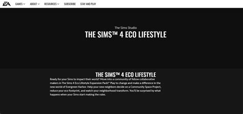 OFFICIAL: The Sims 4 Eco Lifestyle is the next Expansion Pack!