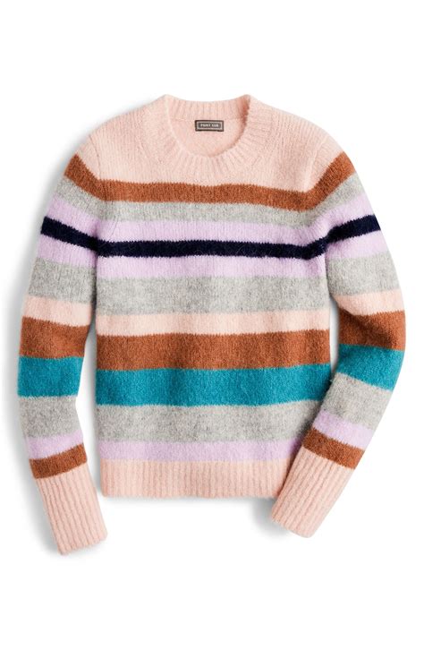 J.Crew Sur Point Stripe Alpaca & Merino Wool Blend Sweater | Sweaters women fashion, Sweaters ...