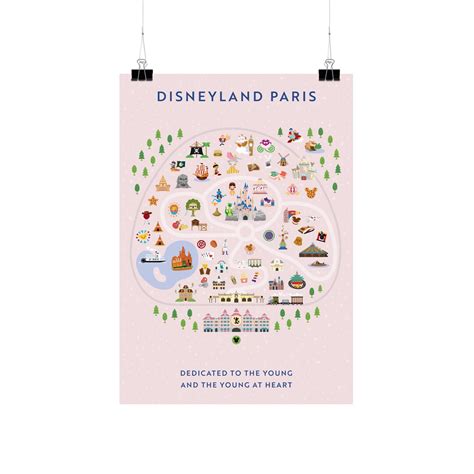 Disneyland Paris Map - Etsy UK