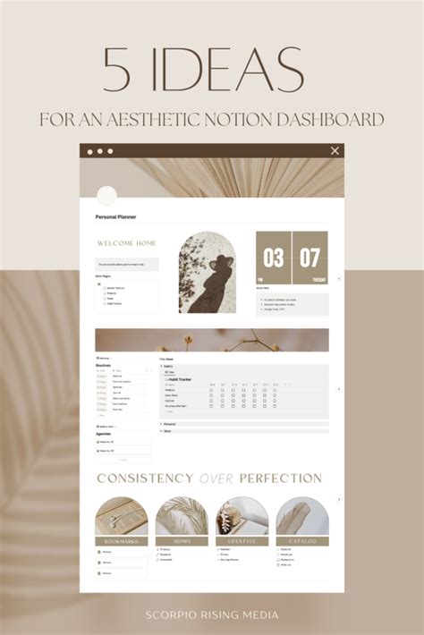 Five Notion Aesthetic Ideas For Your Dashboard - Scorpio Rising Media