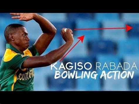 Kagiso Rabada Bowling Action Slow Motion - YouTube | Bowling, Action ...