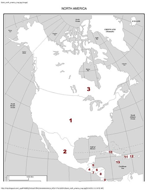 North America Map Quiz Survey