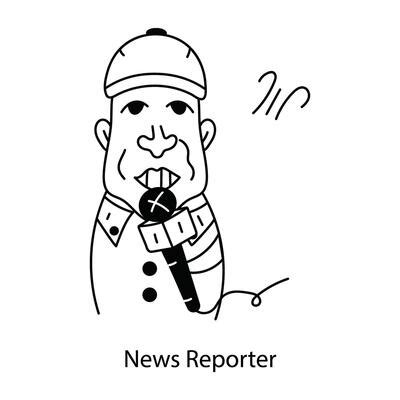 News Reporter Vector Art, Icons, and Graphics for Free Download
