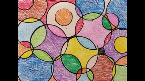 Colourful circle art - YouTube