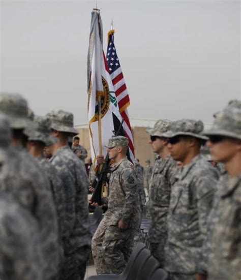 U.S. Military Lowers Flag, Marking End of Iraq War : The Two-Way : NPR