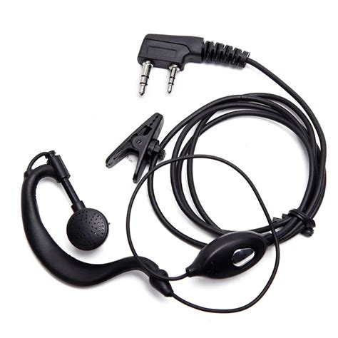 Universal Two Ways Ham Radio Earpiece For Baofeng BF 888S UV5R Walkie Talkie 992 Earwear ...