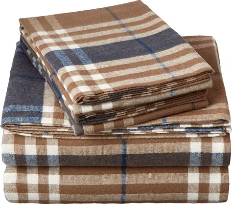 Pinzon Plaid Flannel Bed Sheet Set