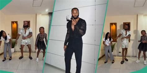 Adorable Video As Flavour and 3 Daughters Jump on ‘Agba Baller’ Dance ...