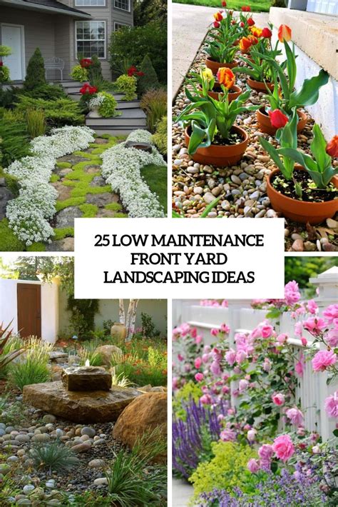 25 Low Maintenance Front Yard Landscaping Ideas