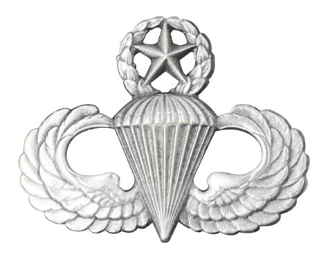 Army Master Parachutist Badge - Oxidized Finish