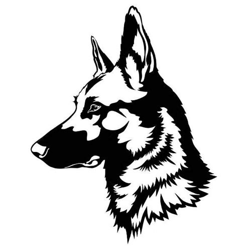 Belgian Malinois Outline Sticker Vinyl Decal | Tatuaje de pastor alemán, Perros pastor belga ...