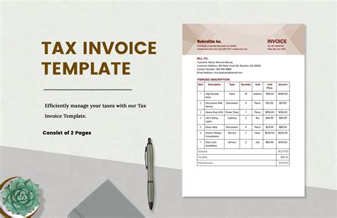 Tax Invoice Template - Download in Word, Google Docs, PDF | Template.net