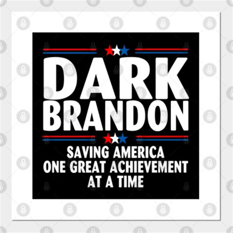 Dark Brandon US Flag - Dark Brandon - Posters and Art Prints | TeePublic