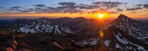 Uncompahgre Peak at Sunrise from Wetterhorn Peak (2011) | Wetterhorn Peak, Colorado