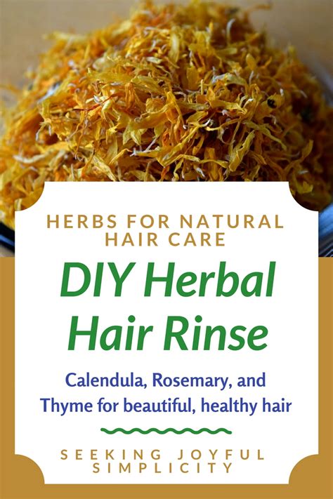 DIY Nourishing Herbal Hair Rinse