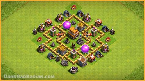 THE BEST TH5 HYBRID/TROPHY Base 2021!! COC Town Hall 5 (TH5) Trophy Base Design - Clash of Clans ...