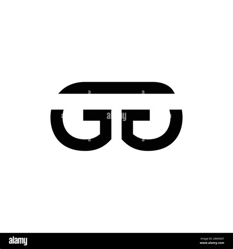 Initial GG Letter Linked Logo. GG letter Type Logo Design vector Template. Abstract Letter GG ...