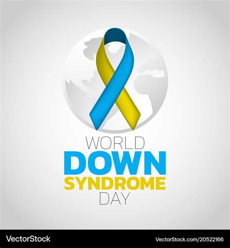 World down syndrome day logo icon design Vector Image