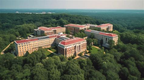 Premium Photo | A captivating aerial view of a university campus ...