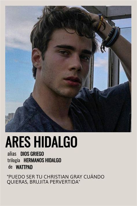 Ares Hidalgo Poster | Pósteres de libros, Personajes de libros, Fandoms ...