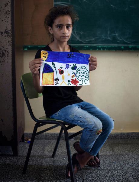 Children in Gaza Draw What They Believe the Future of Gaza Looks Like