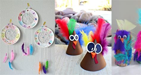 10 Fun Feather Crafts For Kids - diy Thought