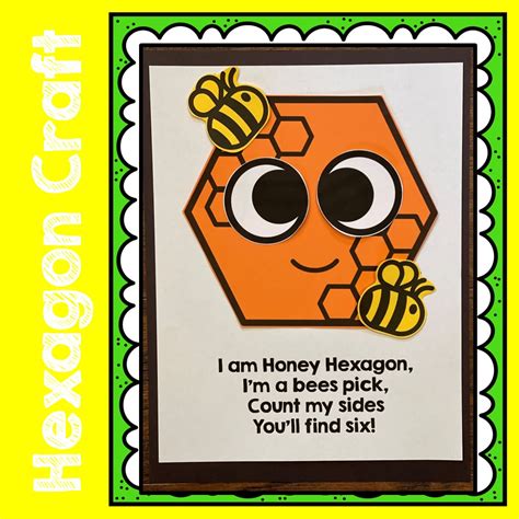 Hexagon Craft, Hexagon poem, Shape Craft | Made By Teachers