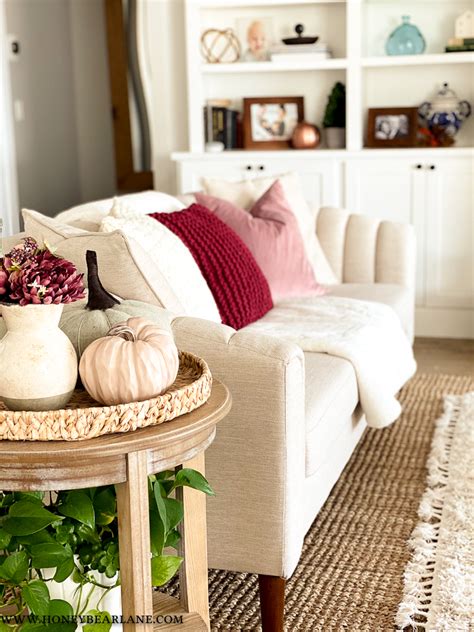 Mid Century Modern Living Room Refresh for Fall - Honeybear Lane