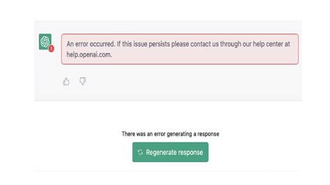 Chat GPT Error Generating Response: How to Fix It - Open AI Master