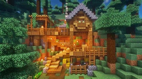 Minecraft Mountain House: Minecraftbuilds in 2021 | Minecraft mountain ...