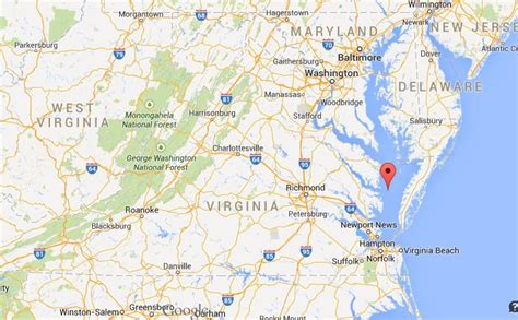 Where is Chesapeake Bay map Virginia