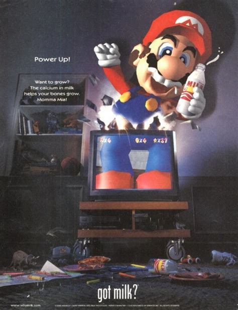 IF YOU HAS MILK MARIO JUMP OUT YOUR TV ...